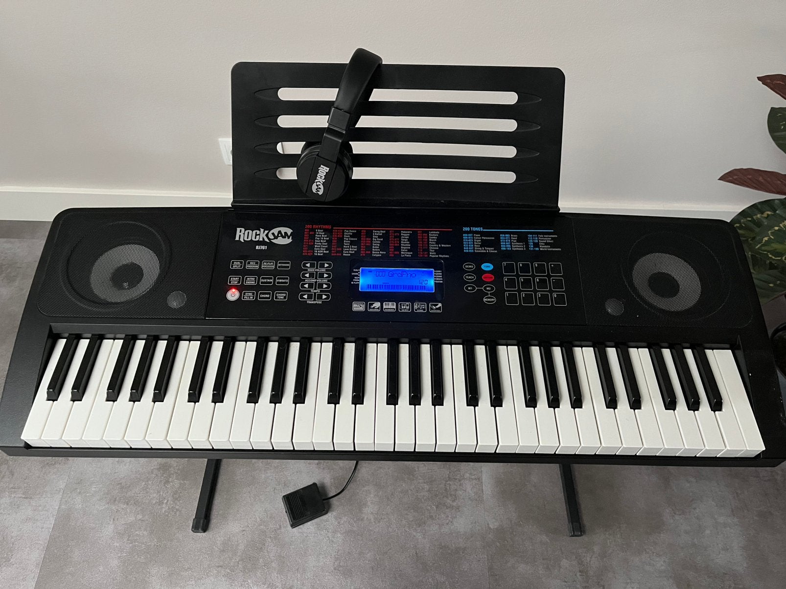 Rockjam keyboard, incl. accessoires, Muziek en Instrumenten, Keyboards, Met standaard, Ophalen, Overige merken, 61 toetsen