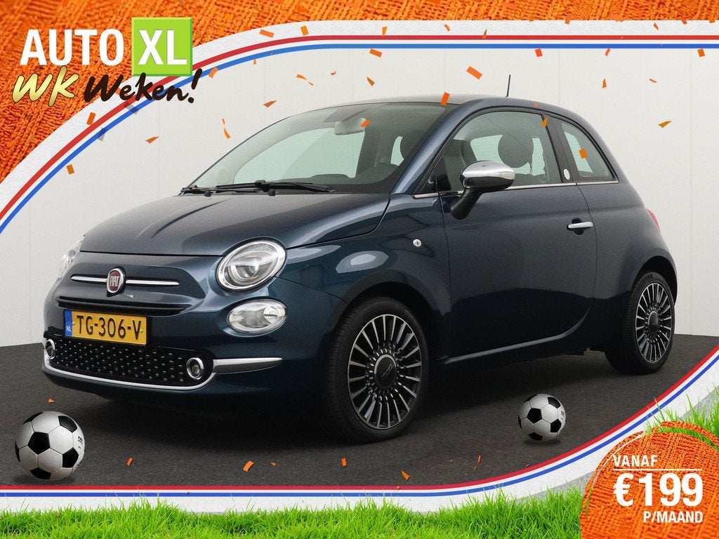 Fiat 500 0.9 81 PK TwinAir Turbo Collezione Pano-dak Leder N, Auto's, Fiat, Voorwielaandrijving, Gebruikt, 905 kg, Bedrijf