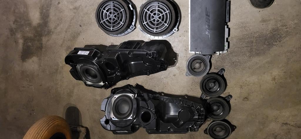 Audi A6 C7 Bose luidsprekerset met versterker, Ophalen of Verzenden, Gebruikt
