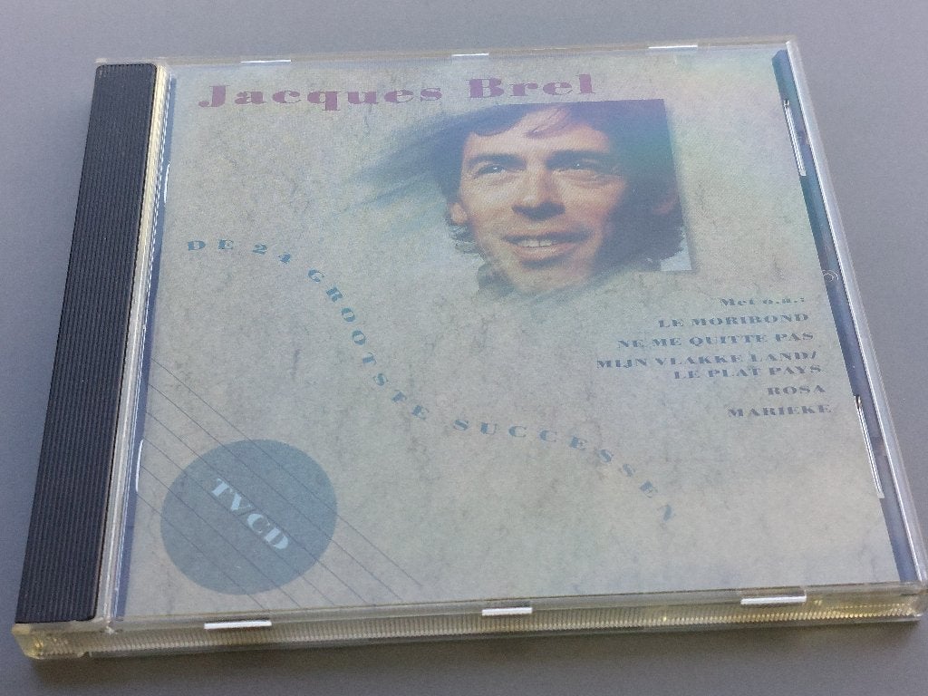 JACQUES BREL - DE 24 GROOTSTE SUCCESSEN (CD)), Ophalen of Verzenden, Zo goed als nieuw, Eerste persing, Chanson