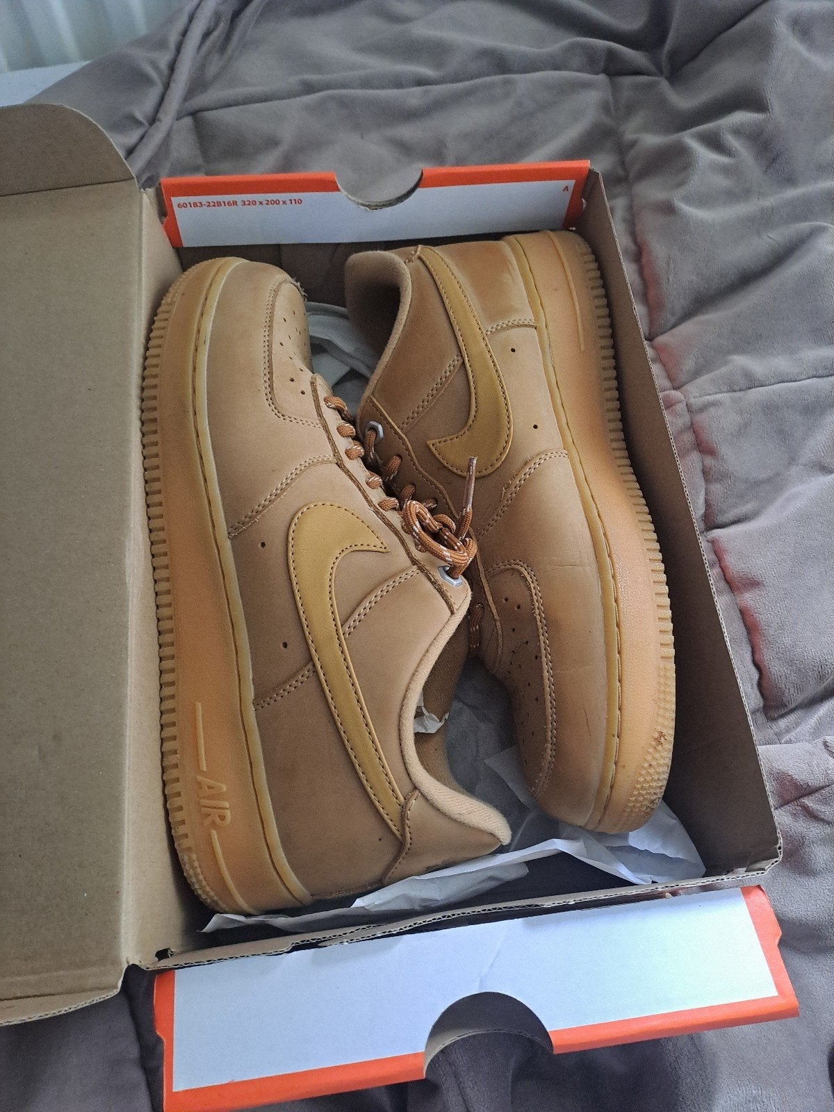 Bruine nike air force met doos maat 42.5, Ophalen