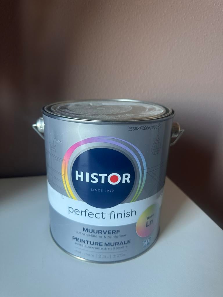 Histor verf 2,5L in de kleur Diamond Dust van LAB (no. 232), Minder dan 5 liter, Ophalen of Verzenden, Nieuw, Verf