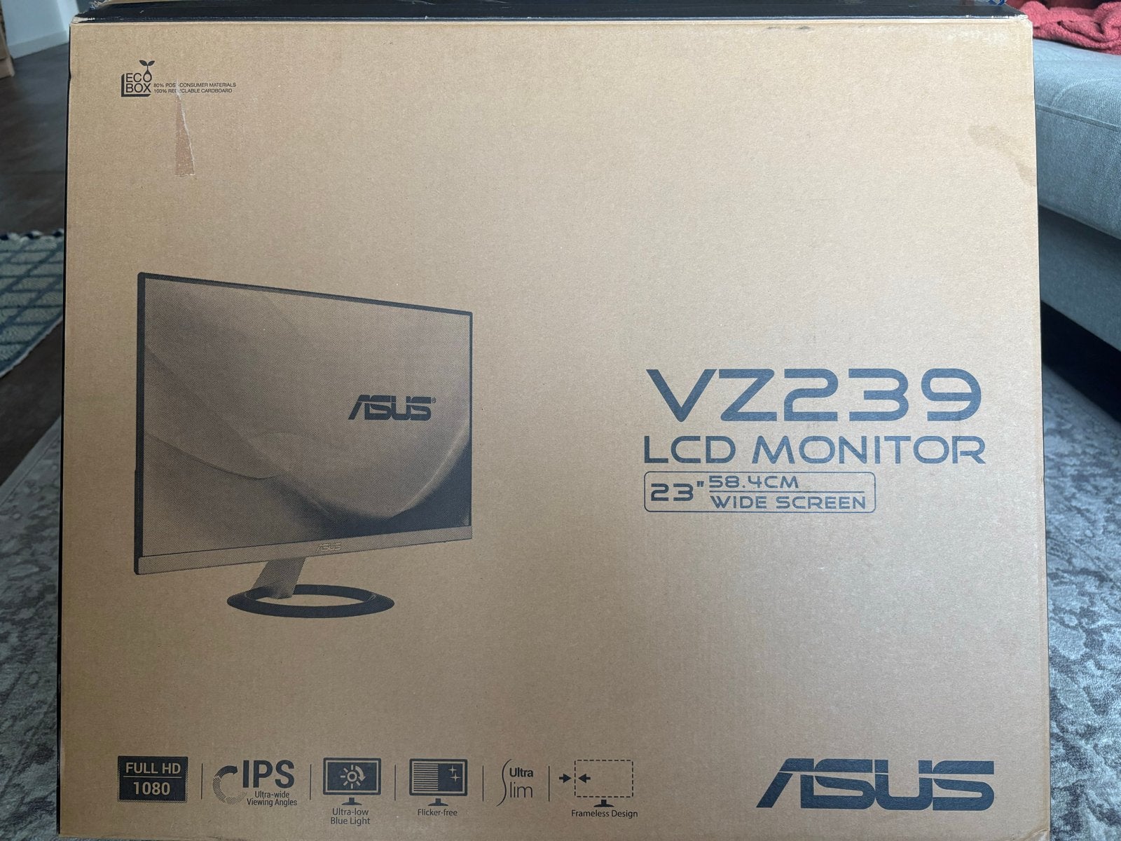 ASUS VZ239 LCD Monitor 23 inch Full HD IPS, HDMI, IPS, Kantelbaar, Full HD