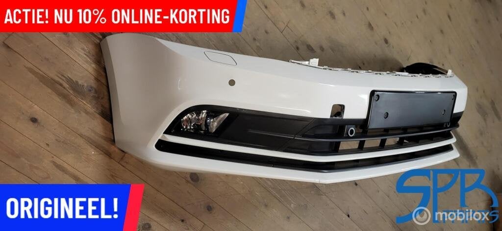 VW JETTA 5C VOORBUMPER LC9A 4x PDC SRA 5C6807217Q BUMPER KLS, Volkswagen, Nieuw, Ophalen of Verzenden, Volkswagen