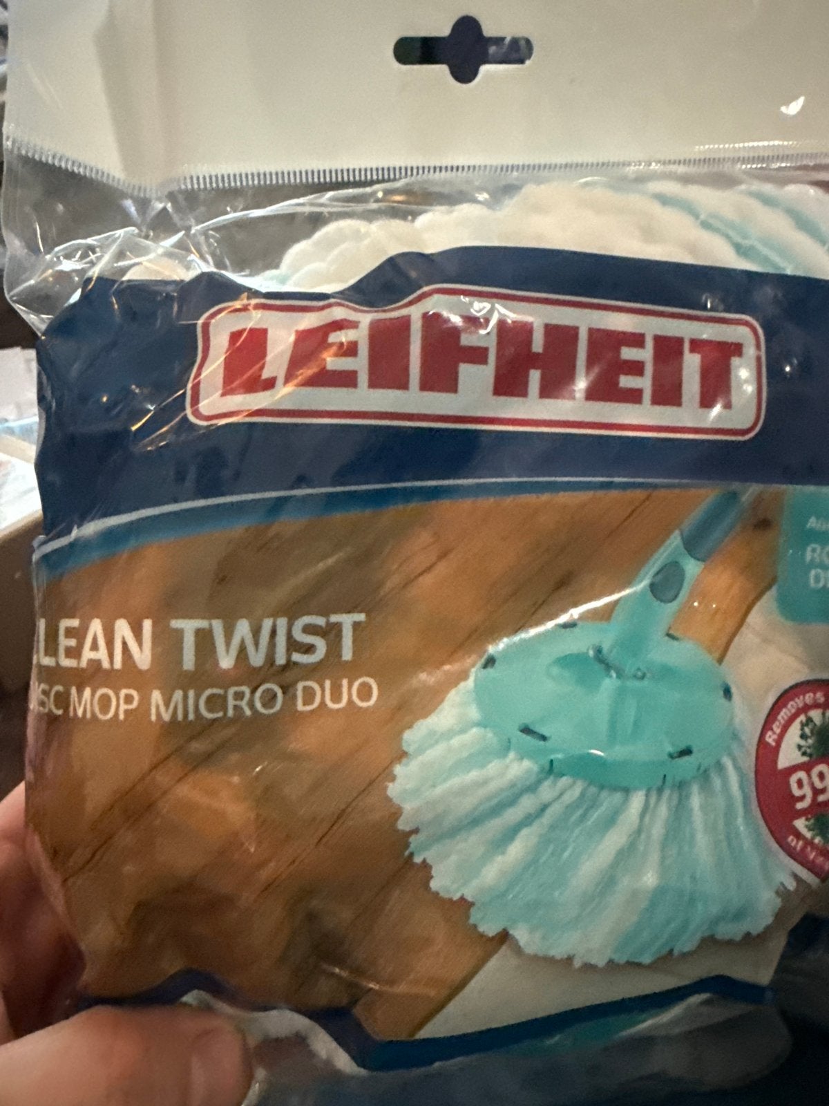 Leifheit Clean Twist Disc Mop Micro Duo Dweilkop, Huis en Inrichting, Schoonmaakartikelen, Ophalen of Verzenden, Mop of Dweil