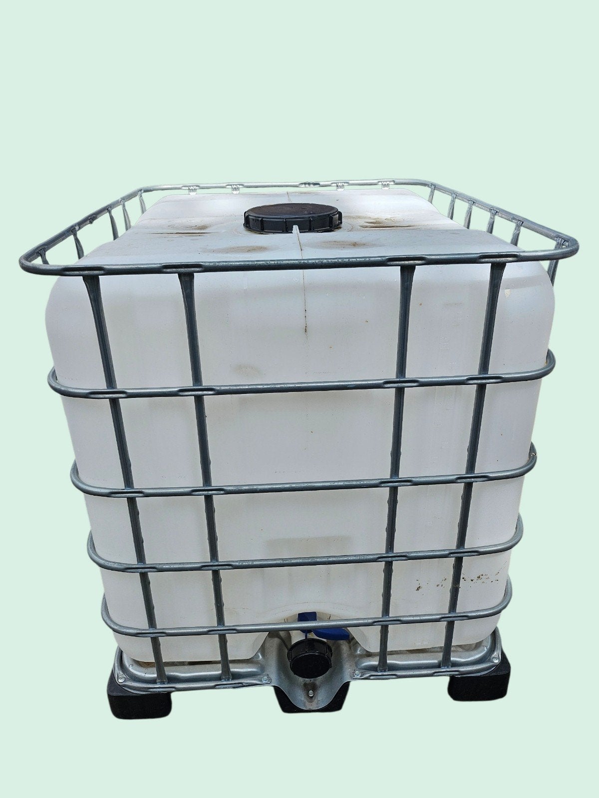 IBC container 1000 liter met kraan, Ophalen, Kunststof, Gebruikt, Met kraantje