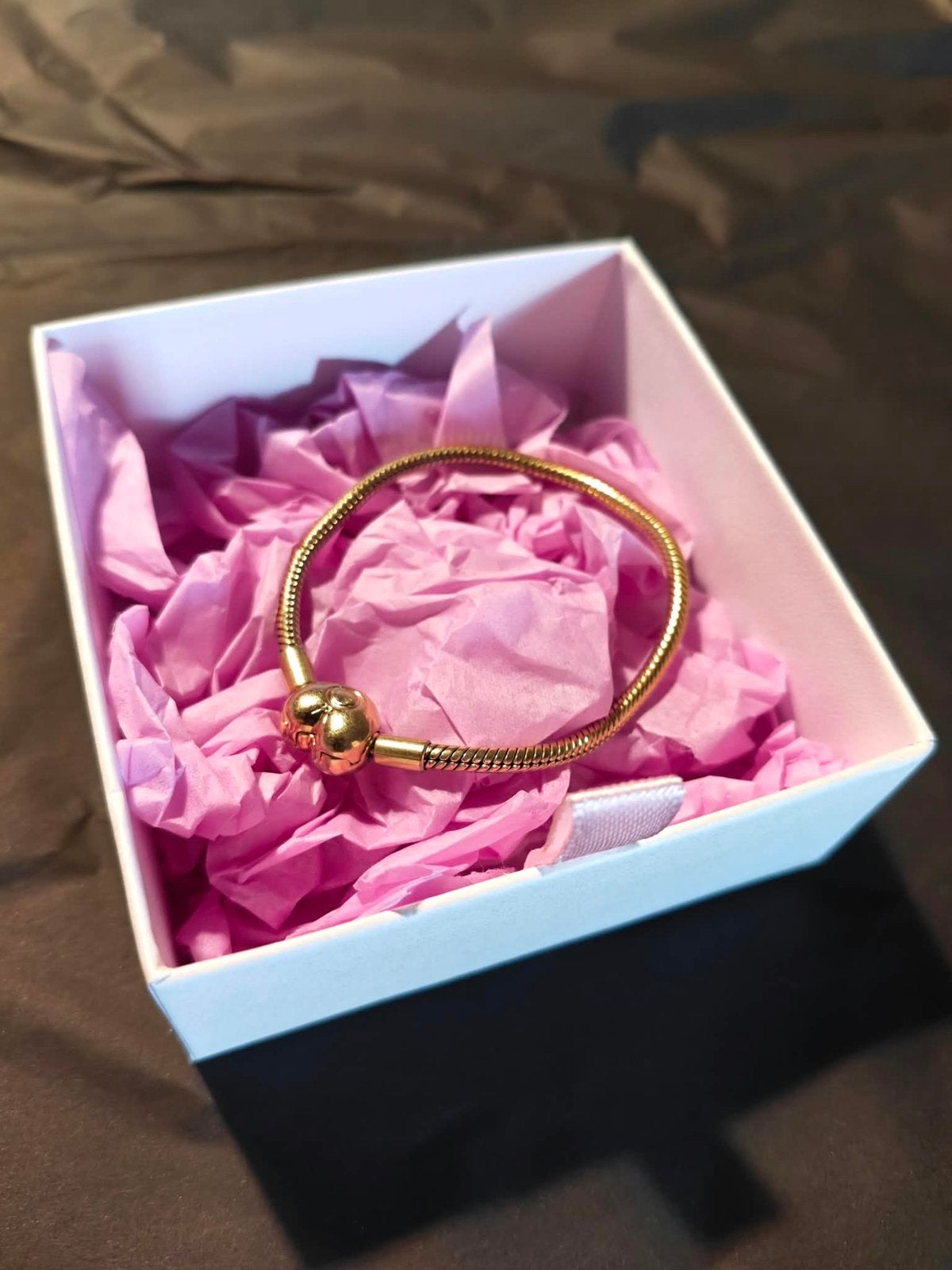 Pandora armband 16 cm, Ophalen of Verzenden, Zo goed als nieuw, Goud, Overige materialen