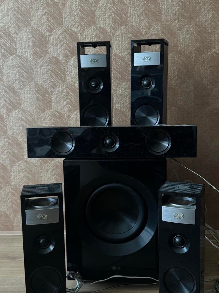 LG 3D Sound Surroundset (excl. receiver), Ophalen of Verzenden, Zo goed als nieuw