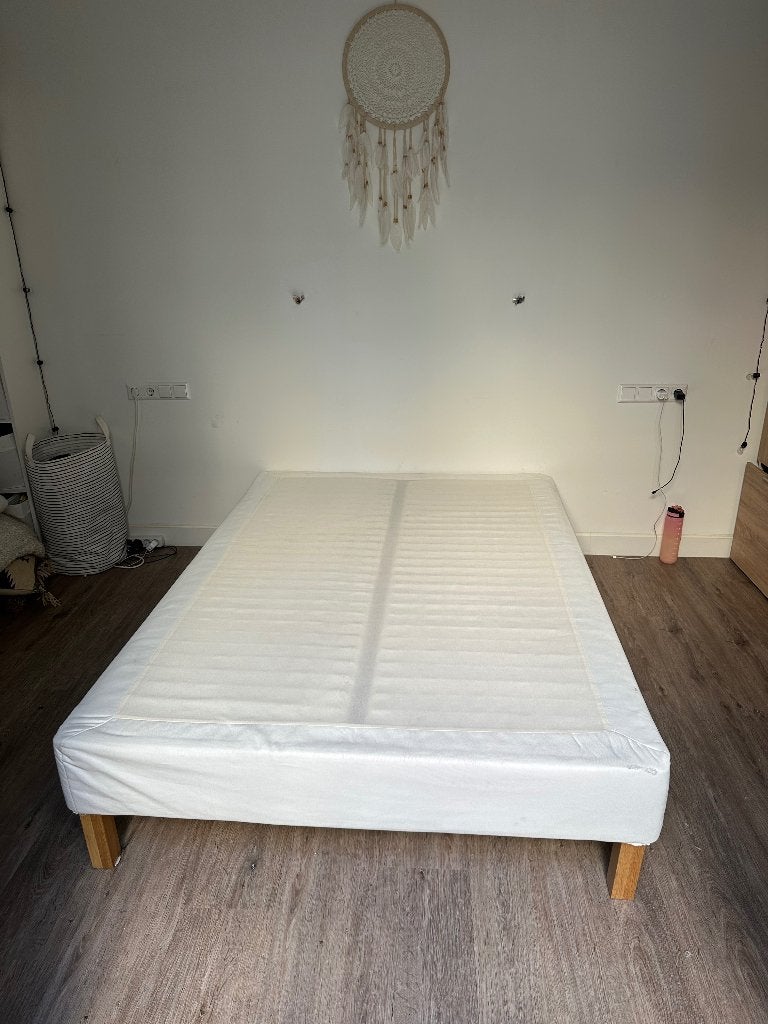 Espevar bedonderstel 140x200, Huis en Inrichting, Ophalen, Gebruikt, Wit, Tweepersoons