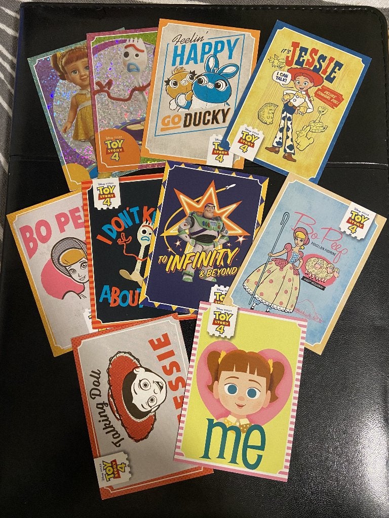 10 Toy Story 4 Panini verzamel Kaarten, Ophalen of Verzenden, Zo goed als nieuw