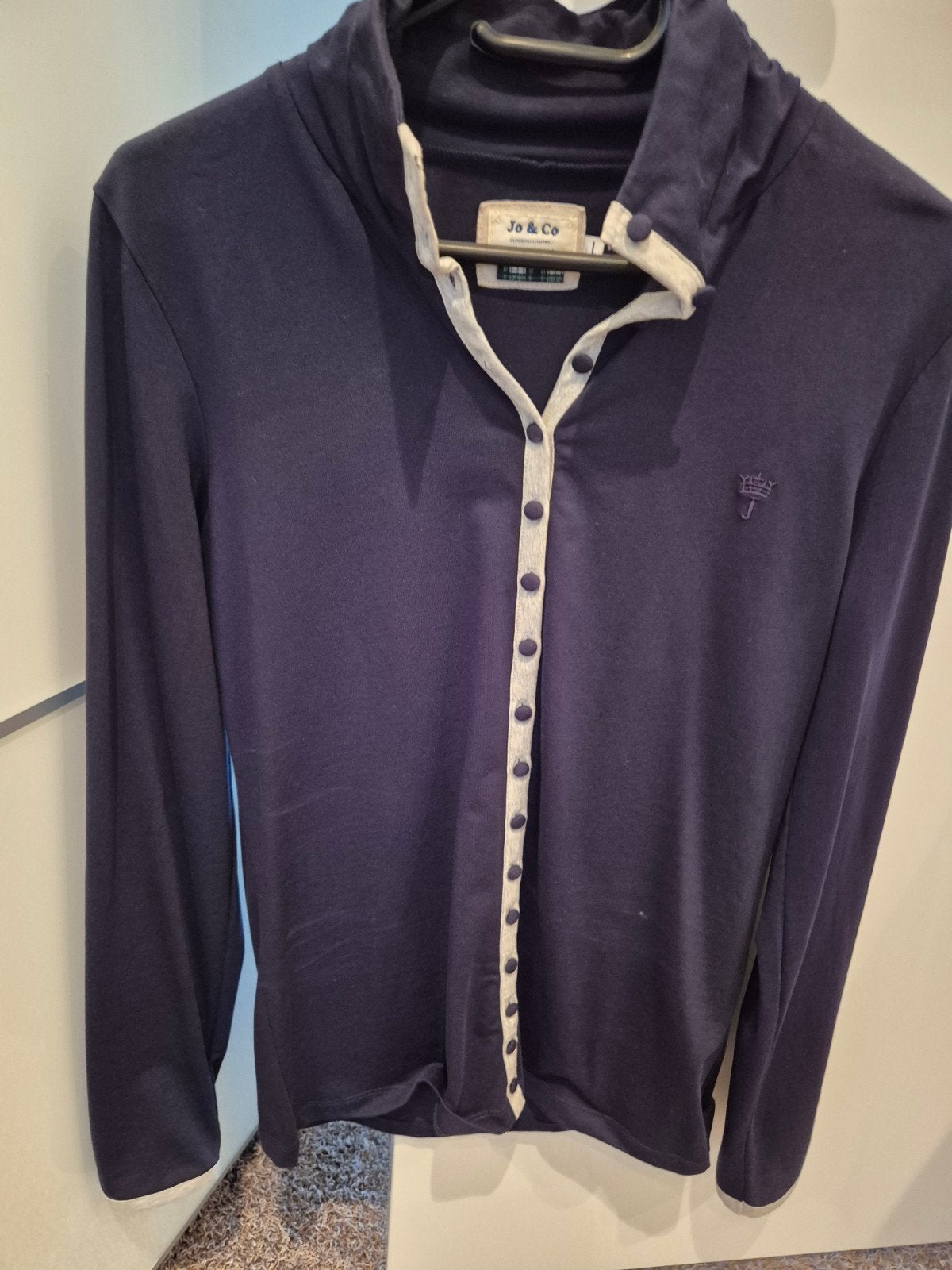 Jo&Co Blouse - Maat L, donkerblauw,  nog nieuw!, Kleding | Dames, Ophalen of Verzenden, Nieuw, Maat 46/48 (XL) of groter, Blauw