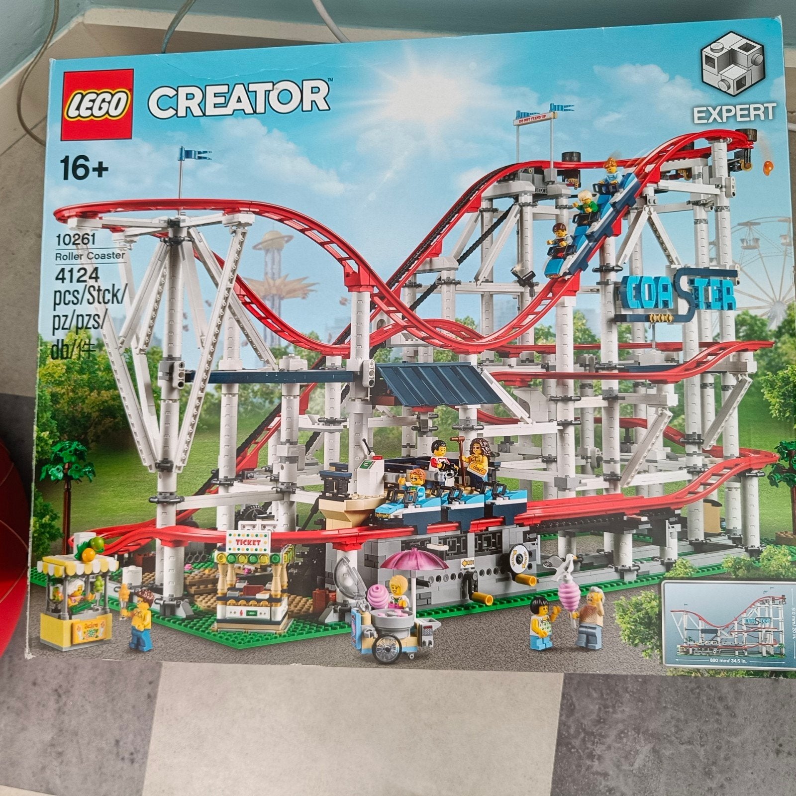lego roller coaster 10261, Kinderen en Baby's, Ophalen of Verzenden, Zo goed als nieuw