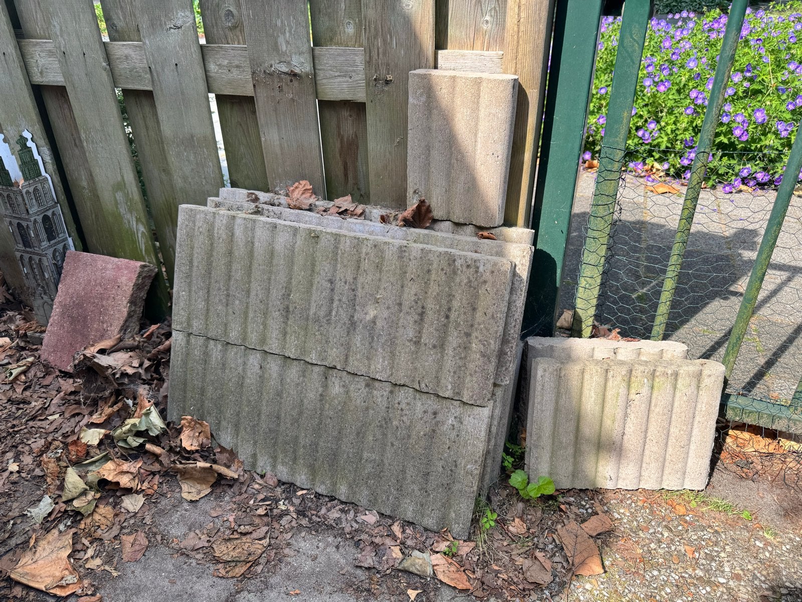 Palissade beton, Tuin en Terras, Ophalen, Gebruikt, Overige typen, Minder dan 5 m²