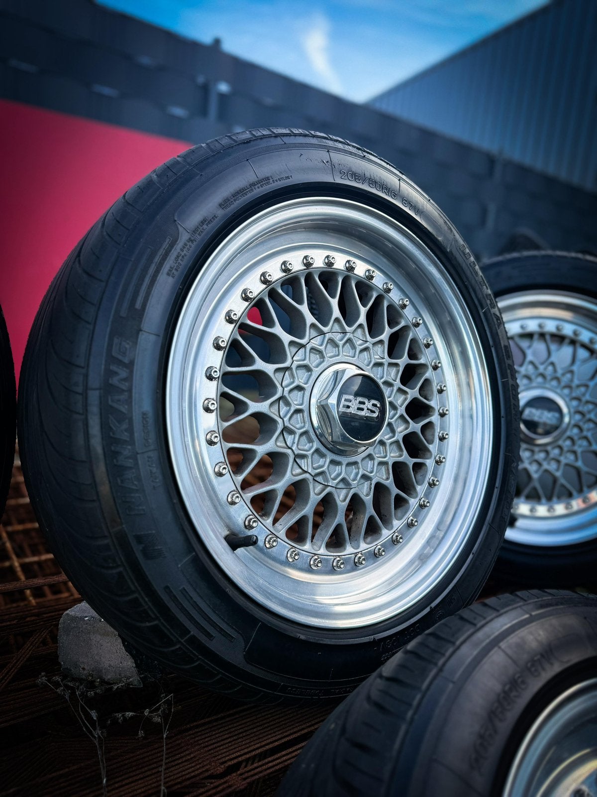 Originele 3-delige BBS RS 008, 5X112 16”, Auto-onderdelen, Banden en Velgen, Ophalen, Velg(en), 16 inch, 205 mm