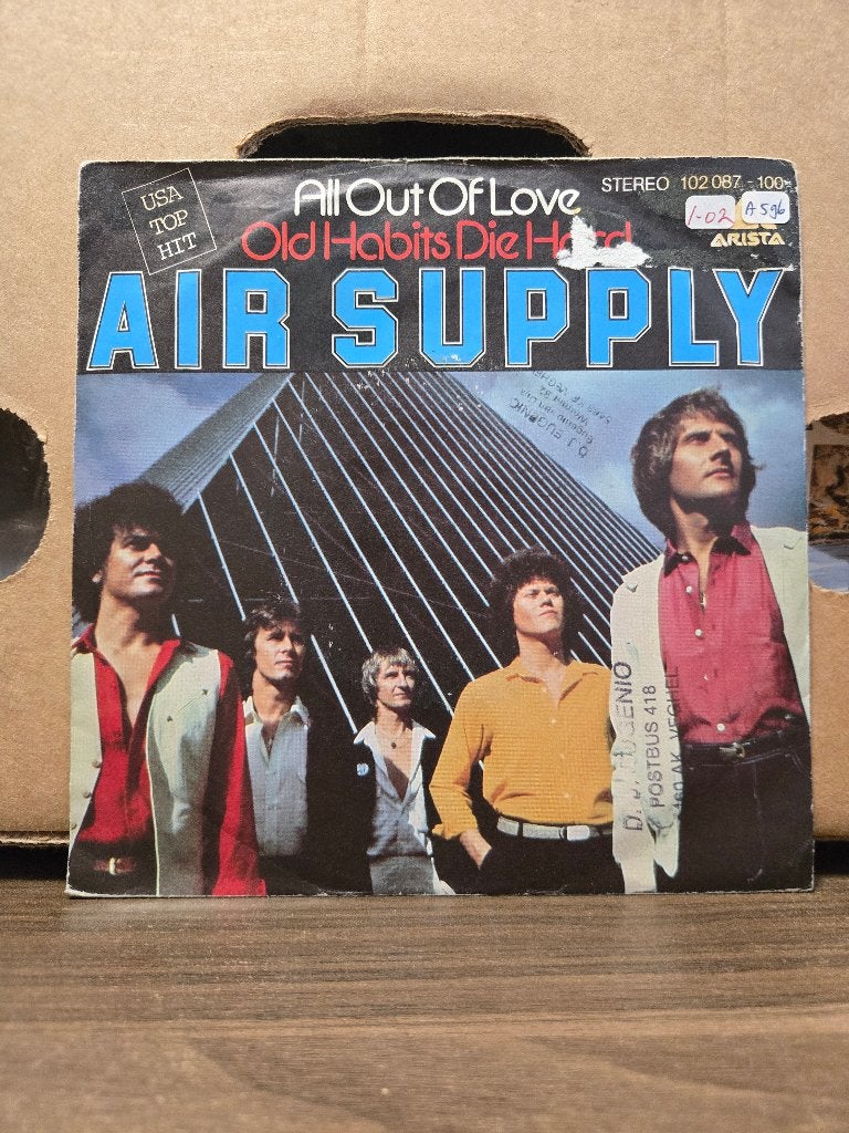 Air Supply - All out of love, 7 inch, Ophalen of Verzenden, Zo goed als nieuw, Pop