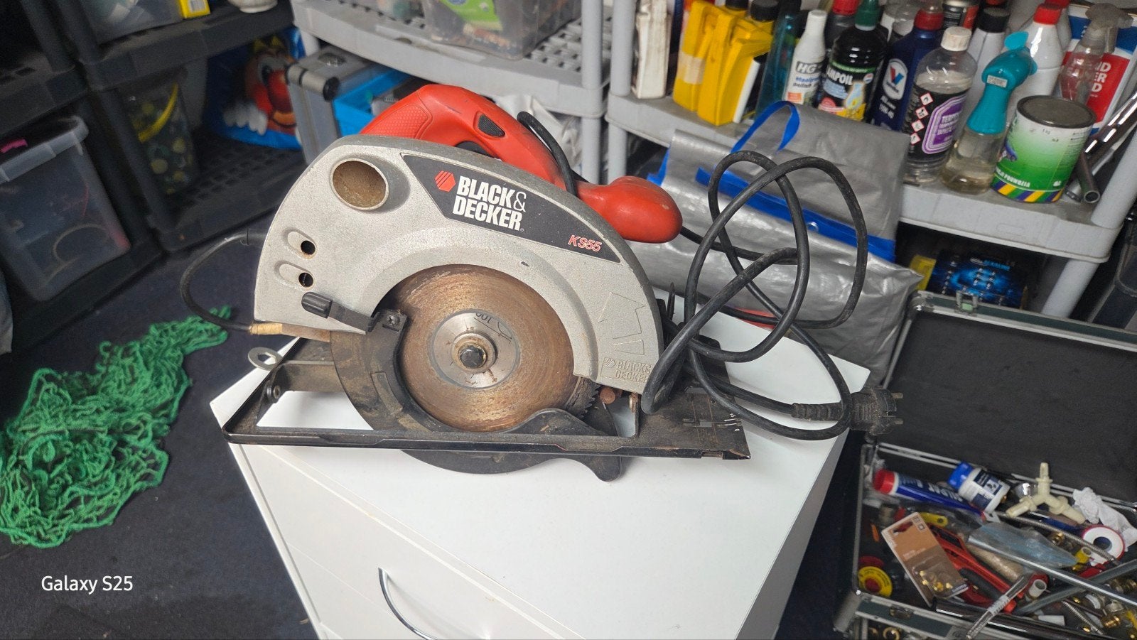 Black & Decker K585 Cirkelzaag - Gebruikt, Gebruikt, Cirkelzaag, 600 tot 1200 watt, Ophalen of Verzenden