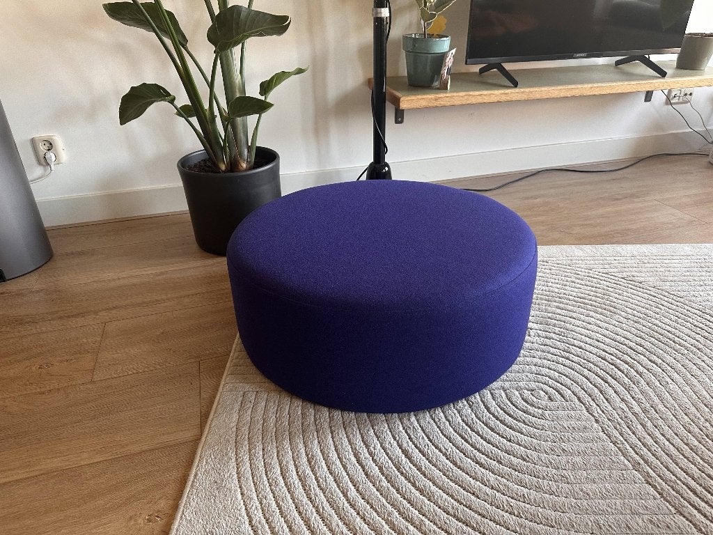 Noo.Ma poef cobalt Blauw, Ophalen, Zo goed als nieuw, Stof, 50 tot 75 cm
