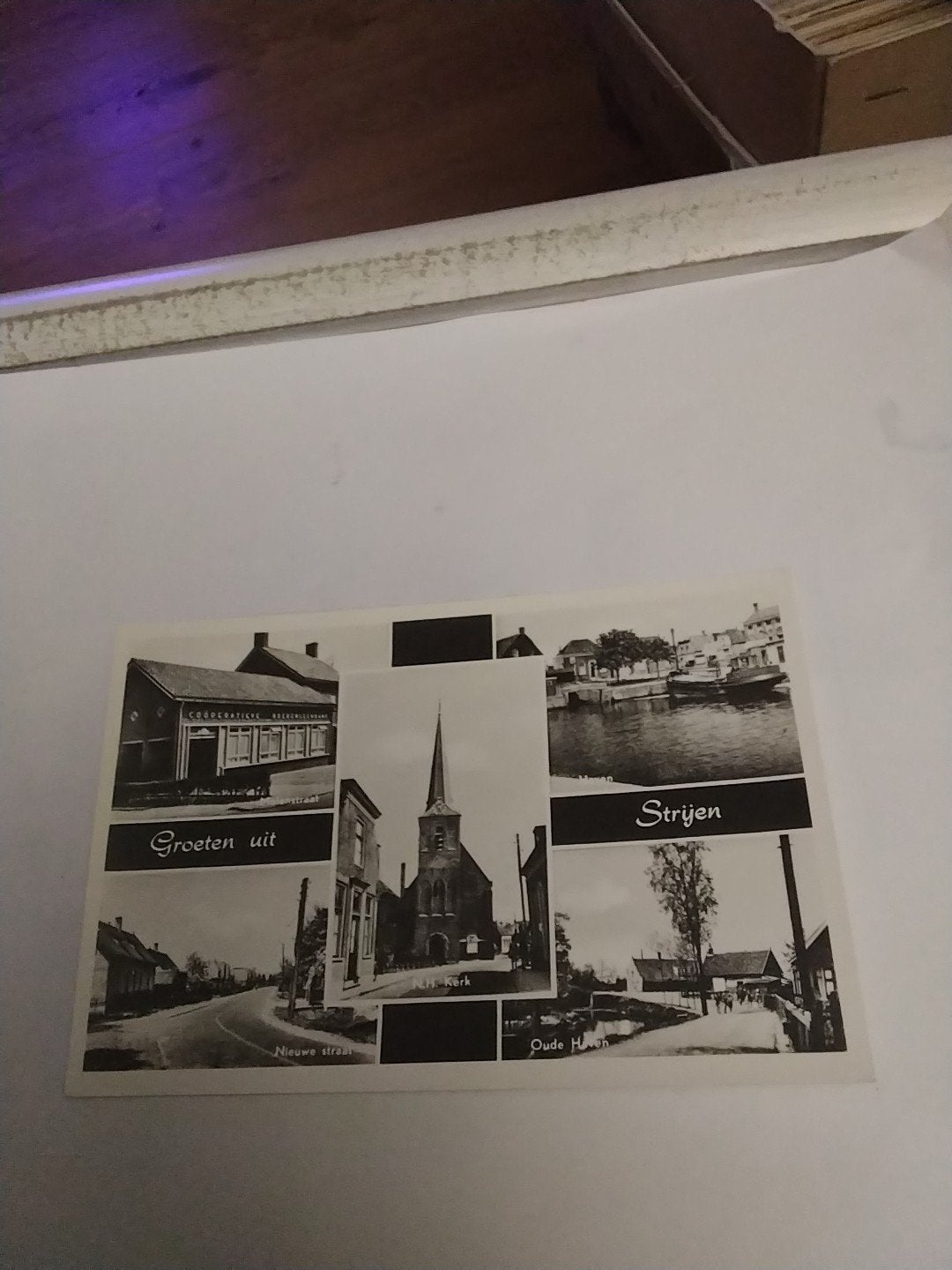 Oude ansichtkaart Groeten uit Strijen - Echt foto, Ophalen of Verzenden