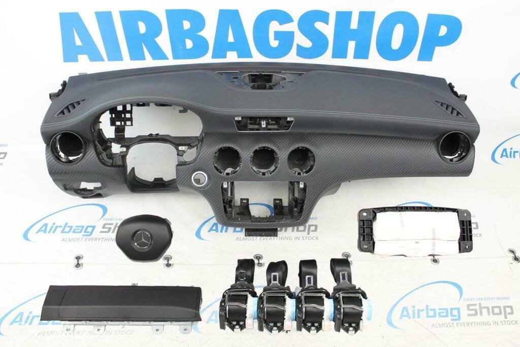 Airbag set Dashboard groen stiksels Mercedes  A klasse W176, Auto-onderdelen, Gebruikt, Ophalen of Verzenden