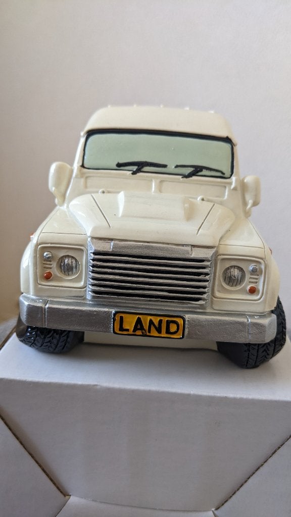 spaarpot Land Rover, Verzamelen, Spaarpotten, Ophalen of Verzenden, Nieuw, Steen, Aardewerk of Keramiek, Vervoermiddel