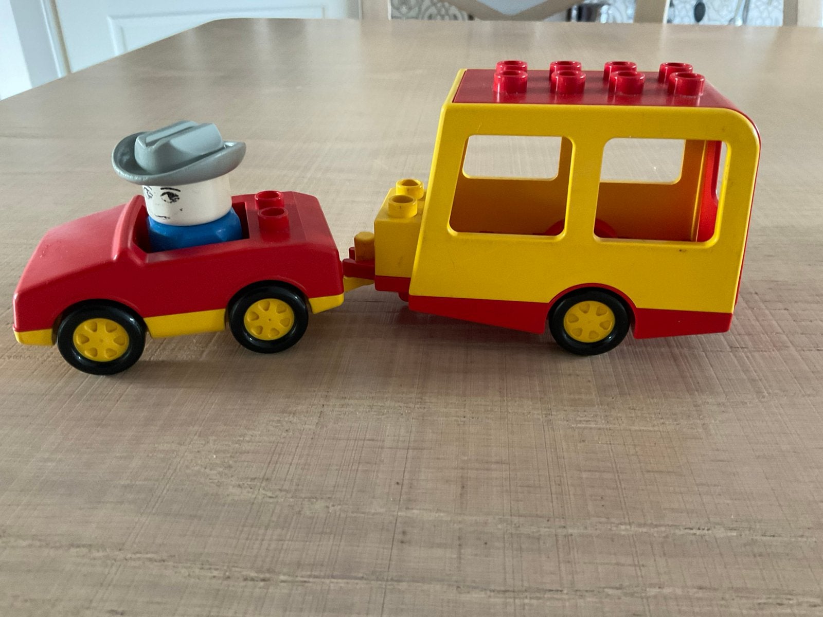 Duplo auto met caravan, Ophalen of Verzenden, Gebruikt