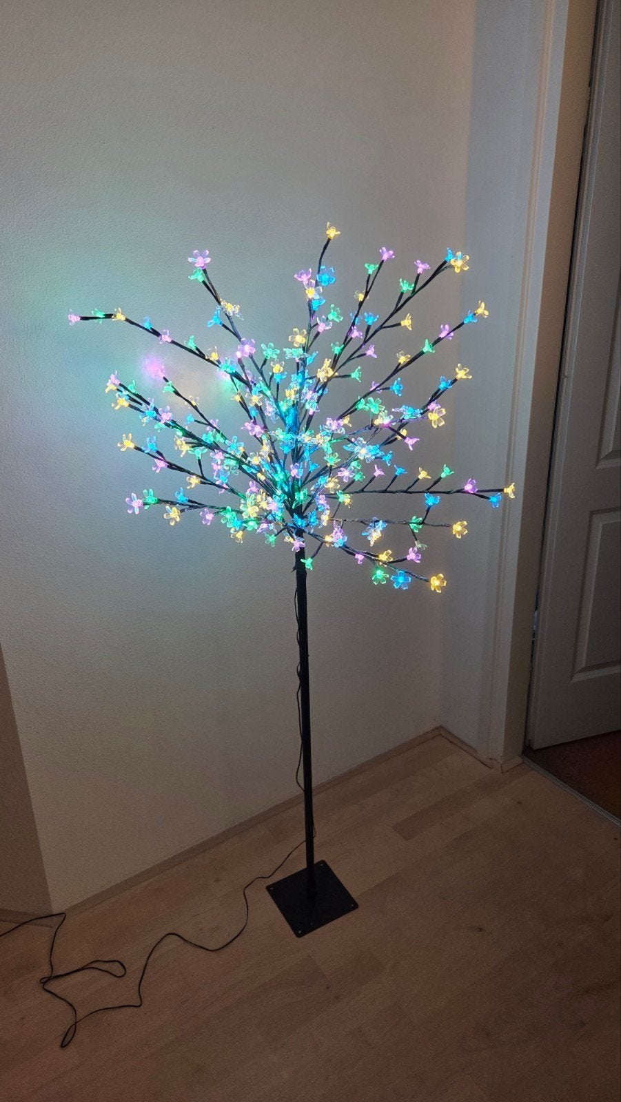 Sfeervolle LED Kersenbloesem Boom - 1.60m hoog, Kunststof, Ophalen of Verzenden, Zo goed als nieuw, Sfeervol, Decoratief, Modern