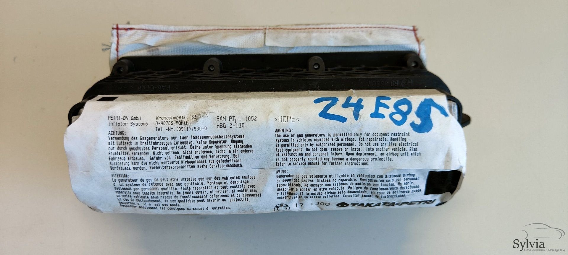 Dashboard passagier airbag BMW Z4  serie E85 E86 72127016809, Auto-onderdelen, Gebruikt, -, -, Ophalen of Verzenden