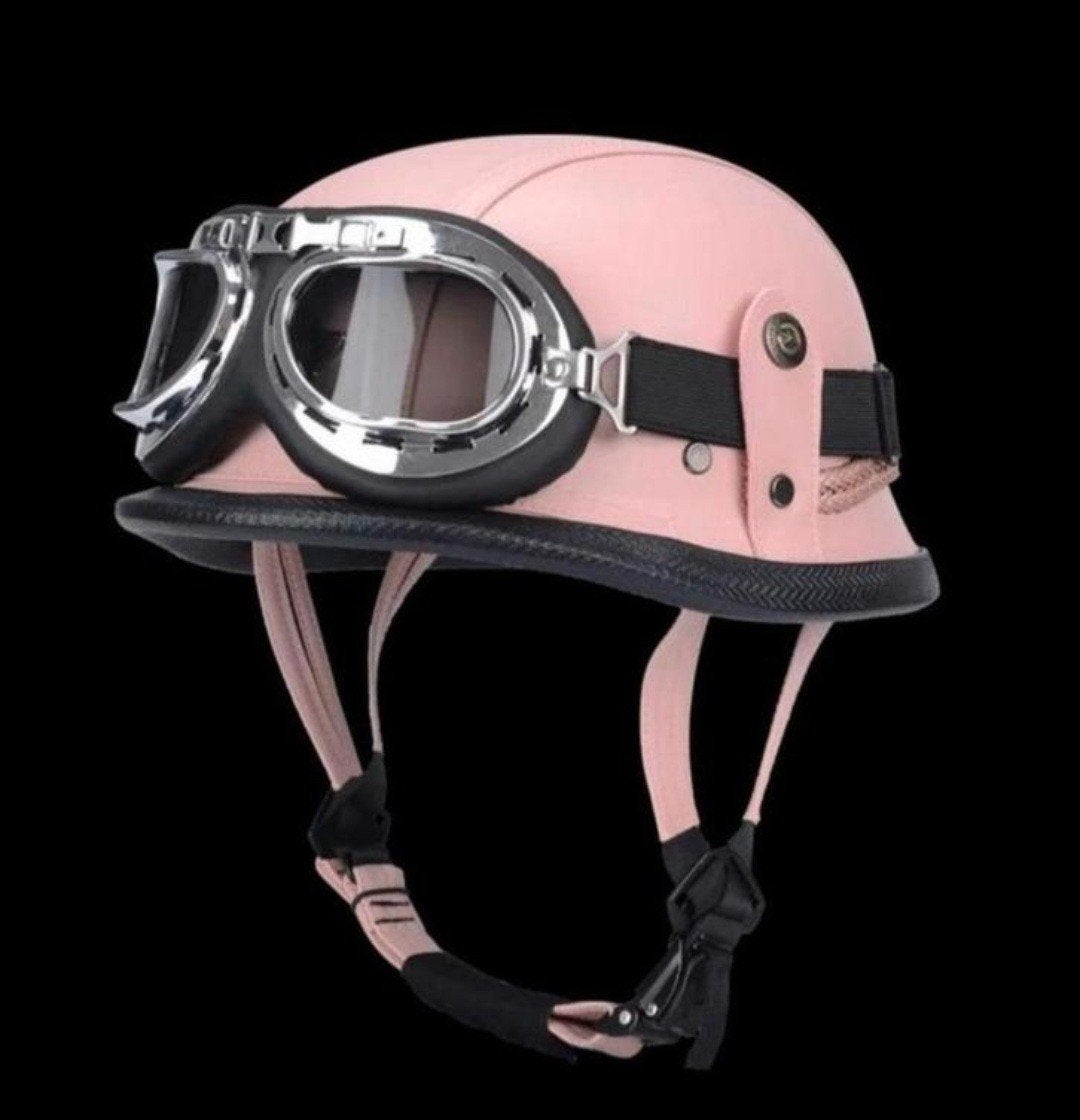 Motor/Brommerhelm Retro Roze M Nieuw, Ophalen of Verzenden, Nieuw met kaartje, Overige merken