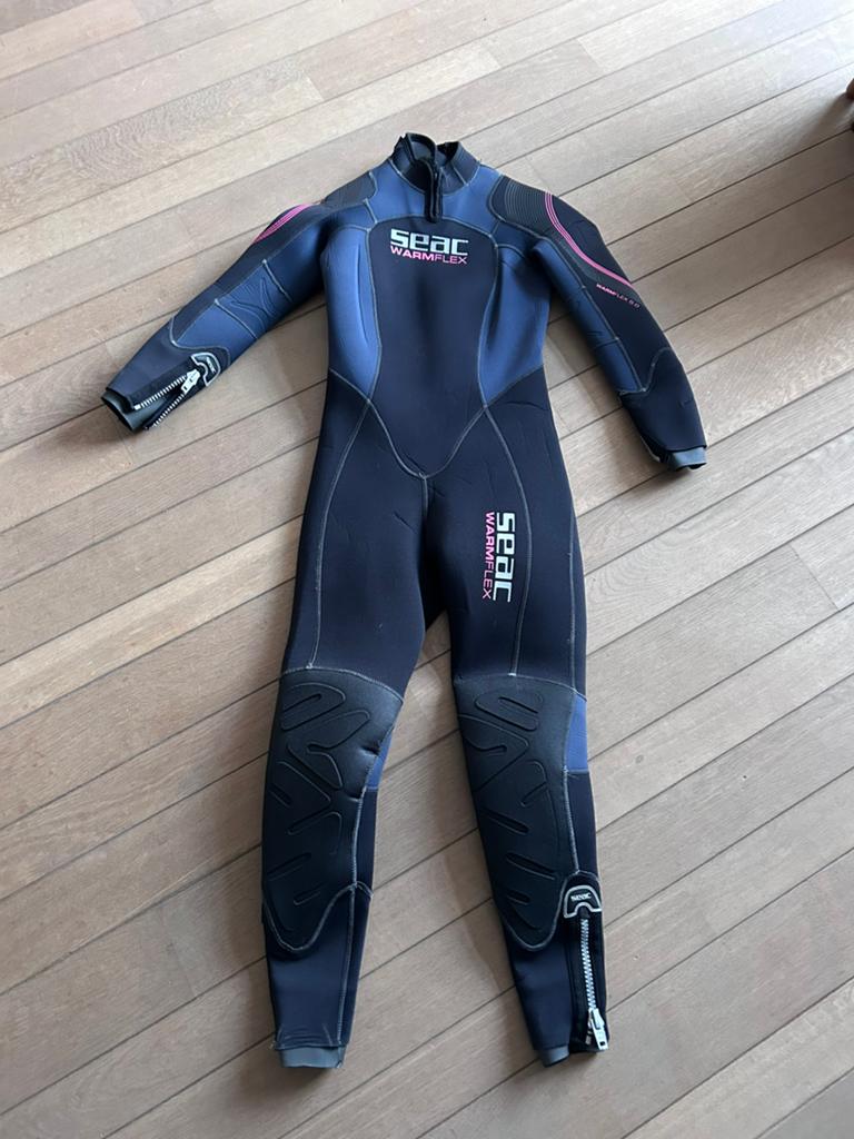 Seac warmflex 5mm lang duikwetsuit, maat m dames, Watersport en Boten, Watersportkleding, Ophalen, Zo goed als nieuw, Dame, Wetsuit
