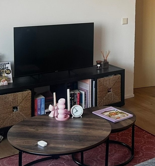 IKEA kallax met pootjes en manden, Ophalen, Gebruikt, 100 tot 150 cm, Minder dan 100 cm