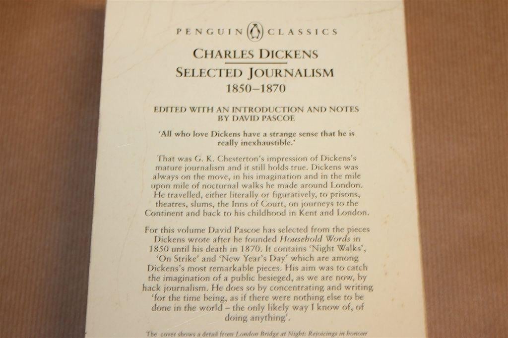 Selected Journalism Dickens — 1850-1870 Artikelen [EN], Ophalen of Verzenden, Gelezen