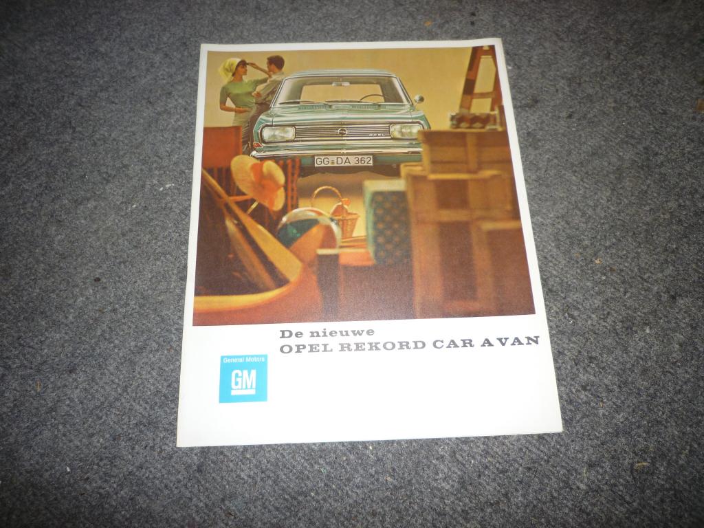 Folder Opel Rekord-B Car-A-Van Nieuw NL, Ophalen of Verzenden, Zo goed als nieuw, Opel
