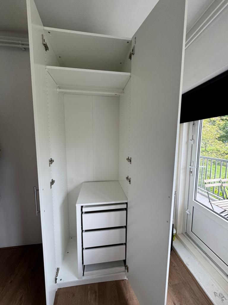 Ikea PAX / FORSAND Kledingkastcombinatie, wit 75x60x236 cm, Ophalen, Zo goed als nieuw