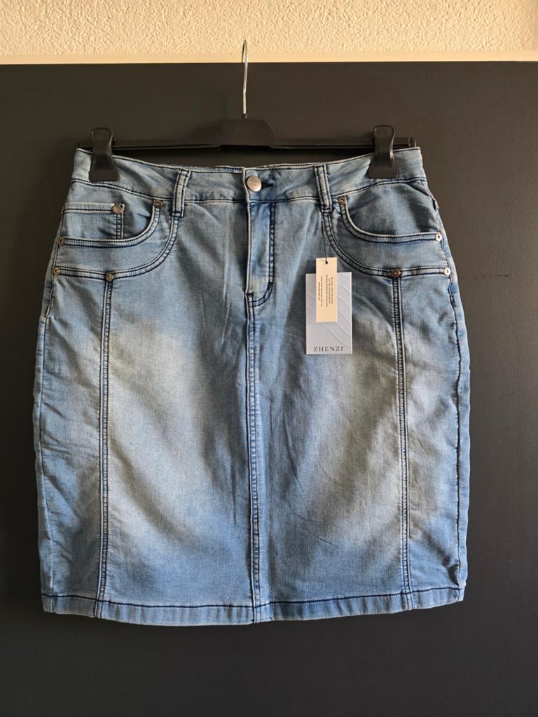 Nieuw jeans rok Zhenzi stretch 40, Kleding | Dames, Rokken, Maat 38/40 (M), Blauw, Nieuw, Ophalen of Verzenden
