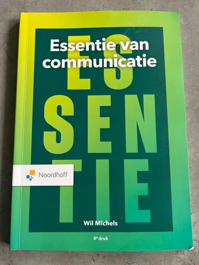 Essentie van communicatie - Wil Michels (4e druk), Ophalen of Verzenden, Gamma, Gelezen, HBO