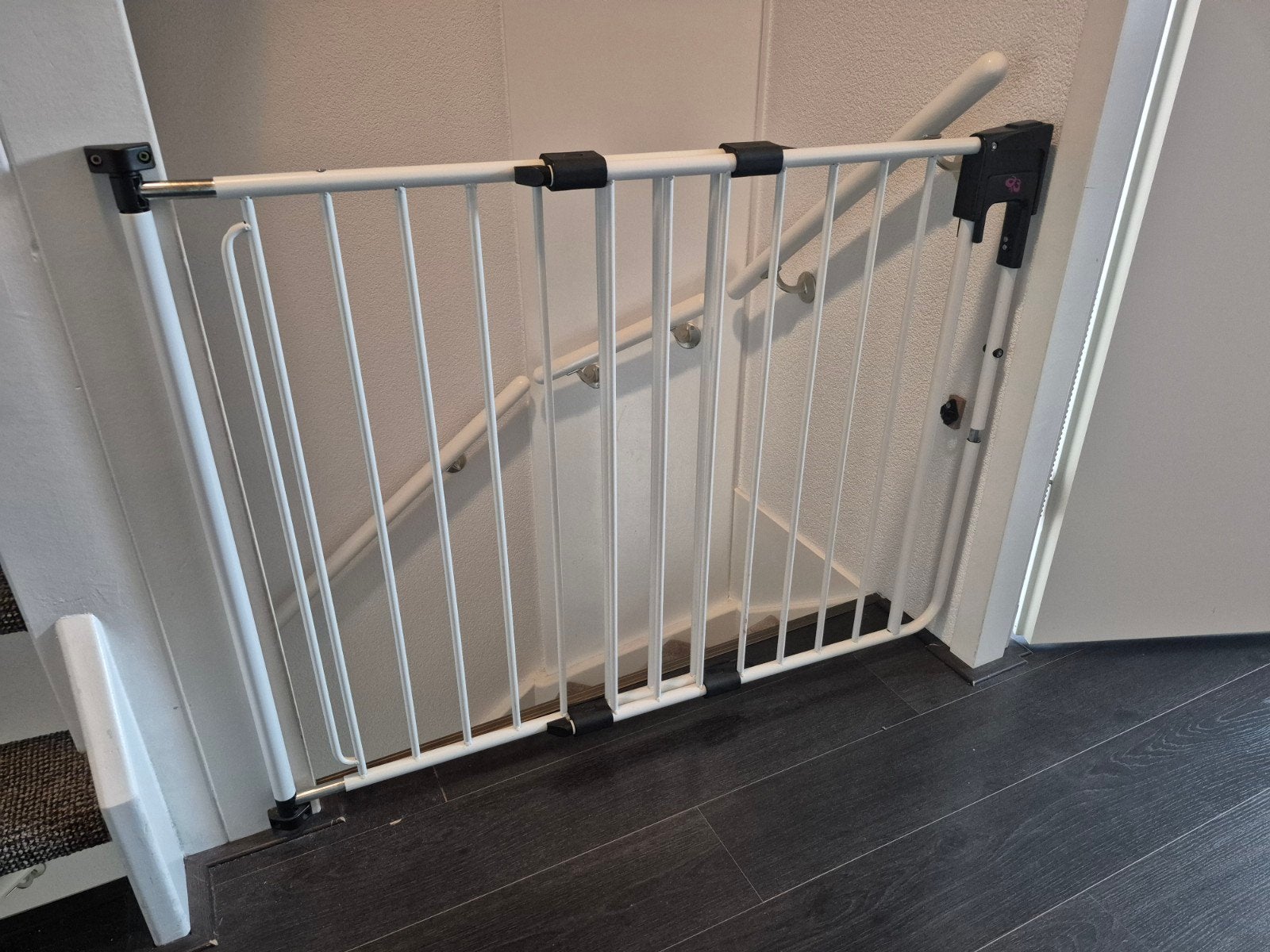 A3 SafetyDoor Traphekje Wit, Ophalen, Gebruikt, 115 cm of meer, Metaal of IJzer