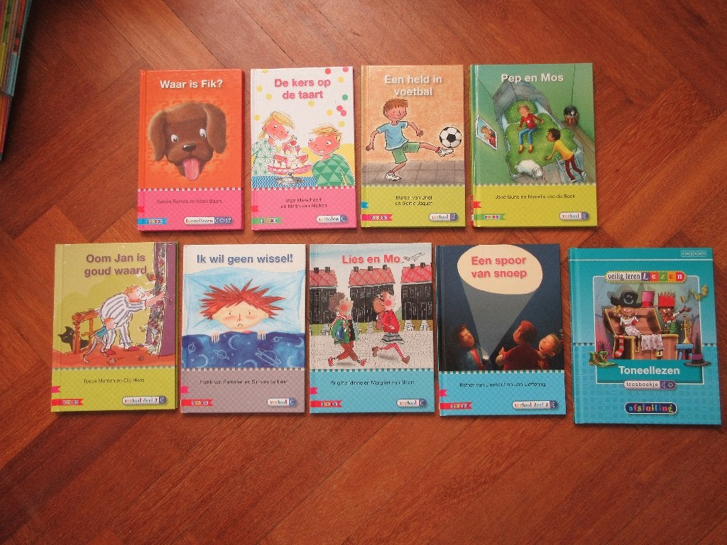9 x leesboeken Veilig Leren Lezen     MAAN  Avi M3 / E3 / M4, Ophalen of Verzenden, Gelezen, Fictie algemeen
