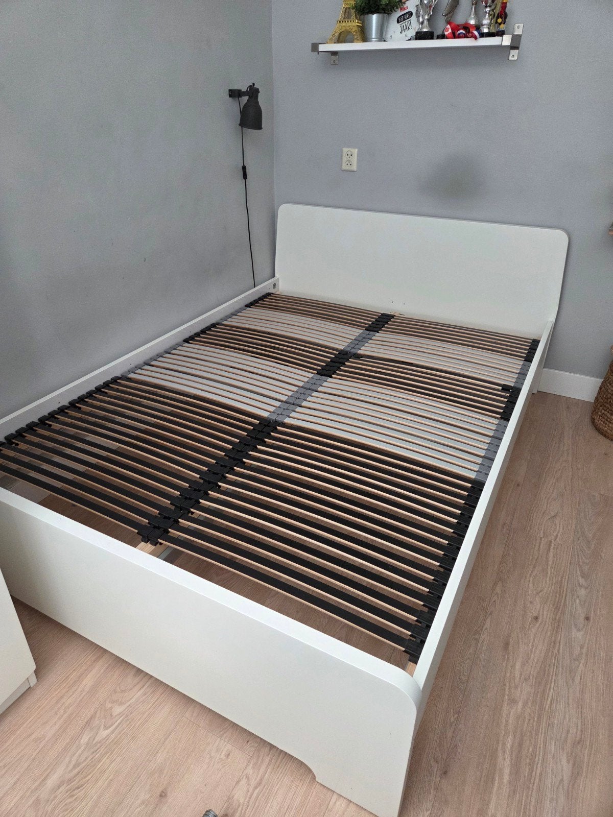 bed 1.40 x 2.00 meter, Huis en Inrichting, Ophalen, Wit, Tweepersoons, 140 cm
