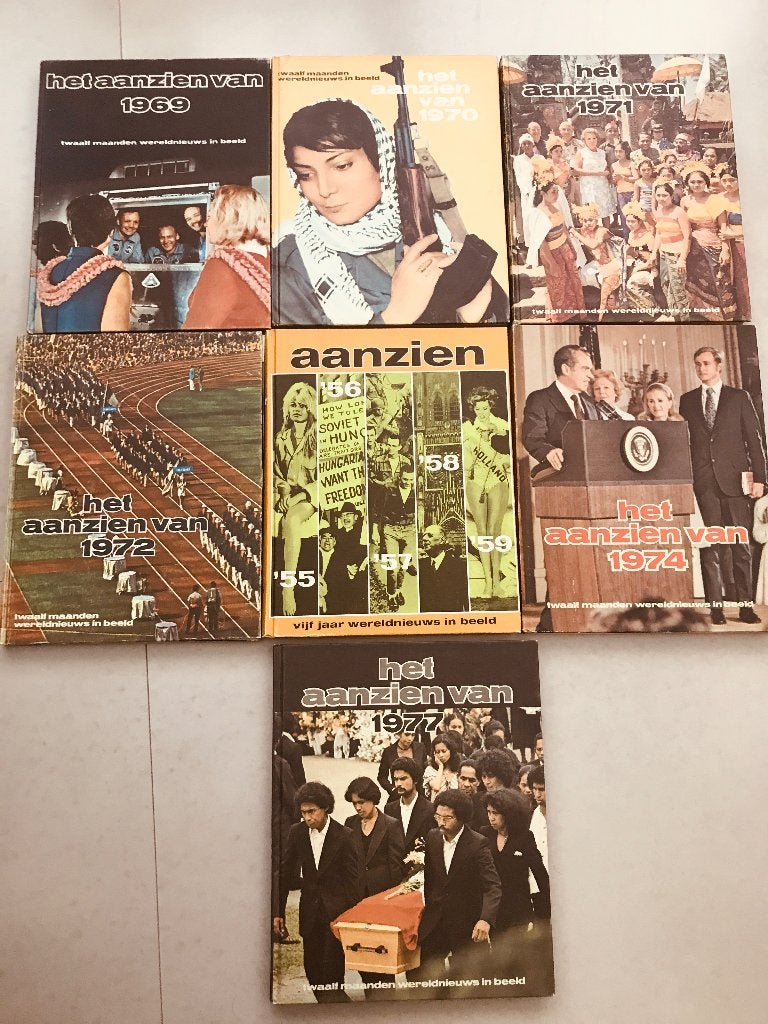 Het Aanzien Van: Jaarboeken 1969-1974, 1977, Boeken, Overige gebieden, Diverse auteurs, Ophalen of Verzenden, 20e eeuw of later