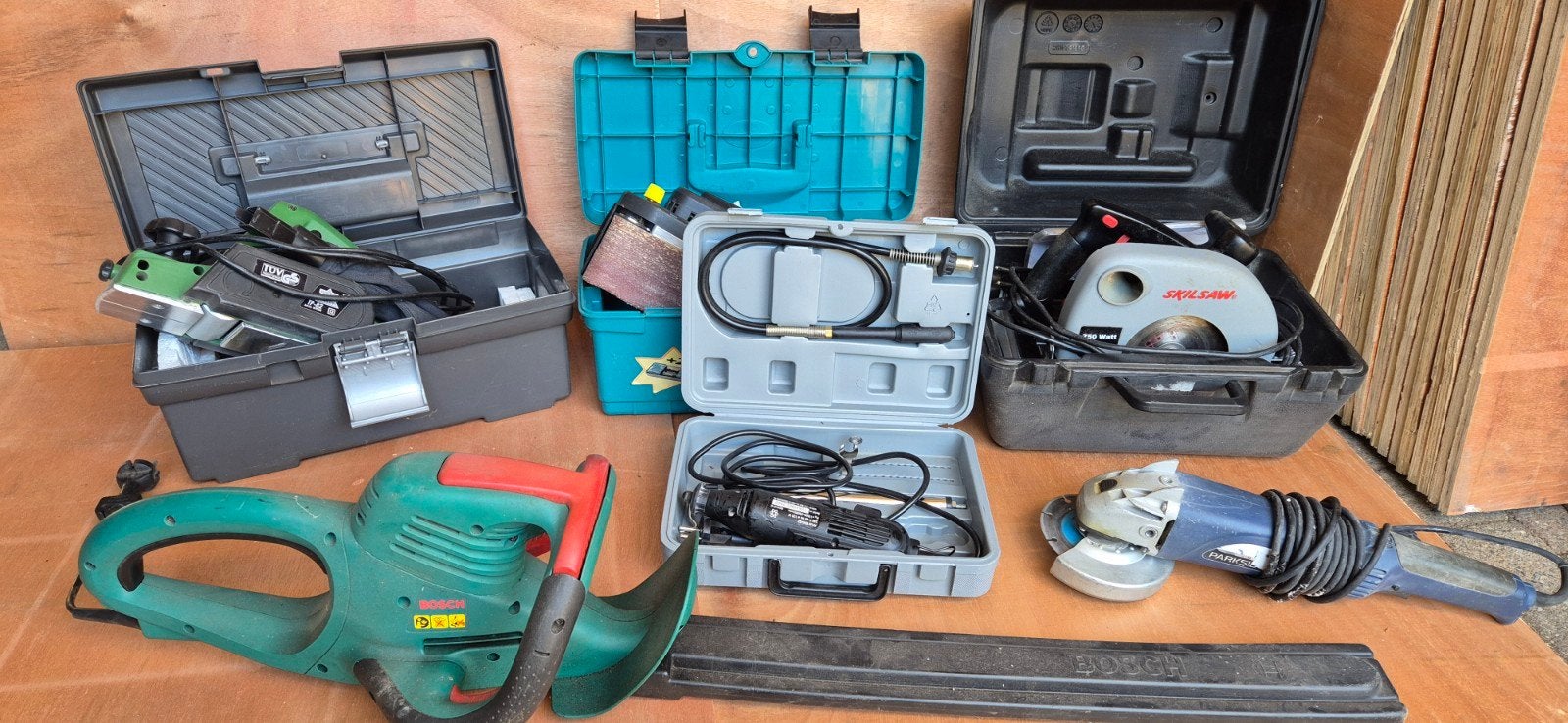 Diverse elektrische gereedschappen - Partij, Doe-het-zelf en Verbouw, Ophalen, Gebruikt