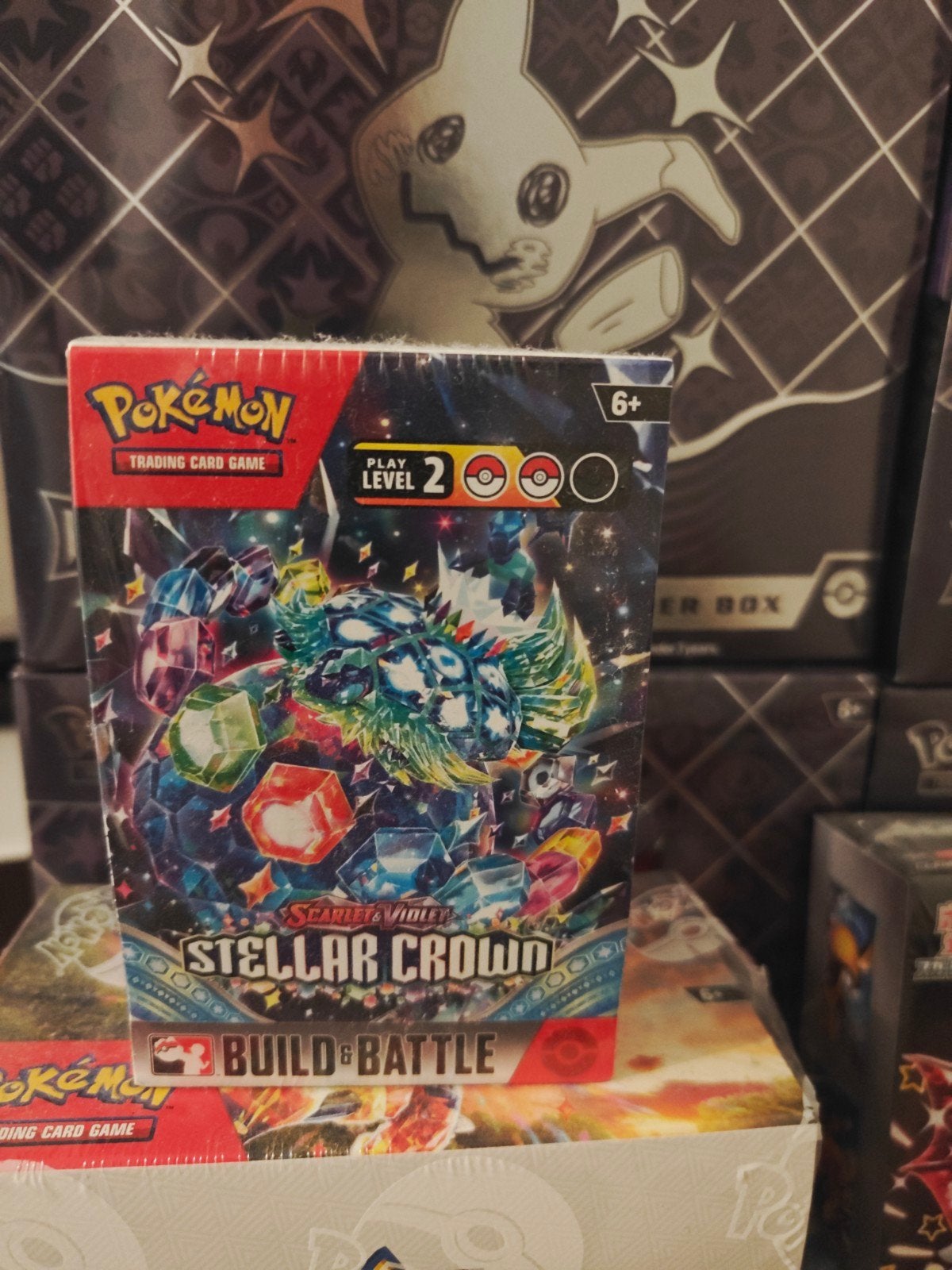 Pokémon TCG: Scarlet & Violet Stellar Crown Build & Battle, Ophalen of Verzenden, Nieuw, Speeldeck
