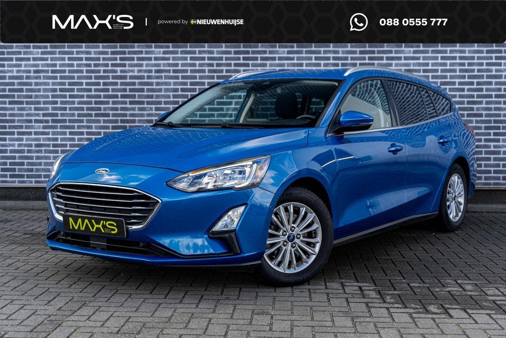 Ford Focus Wagon 1.0 EcoBoost Titanium X Business | Dodehoek, Auto's, Ford, 1328 kg, Gebruikt, Euro 6, Blauw