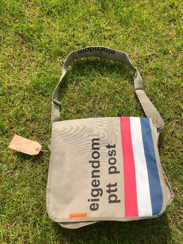 PTT Post pukkel schoudertas kaki schoudertasje pukkeltas, Ophalen of Verzenden, Nieuw, Beige, Overige merken