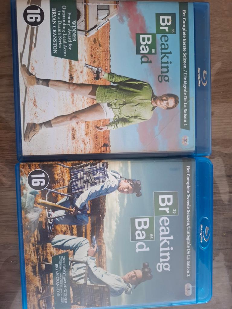 Breaking bad seizoen 1 en 2 blu-ray, Cd's en Dvd's, Blu-ray, Ophalen of Verzenden, Zo goed als nieuw, Actie