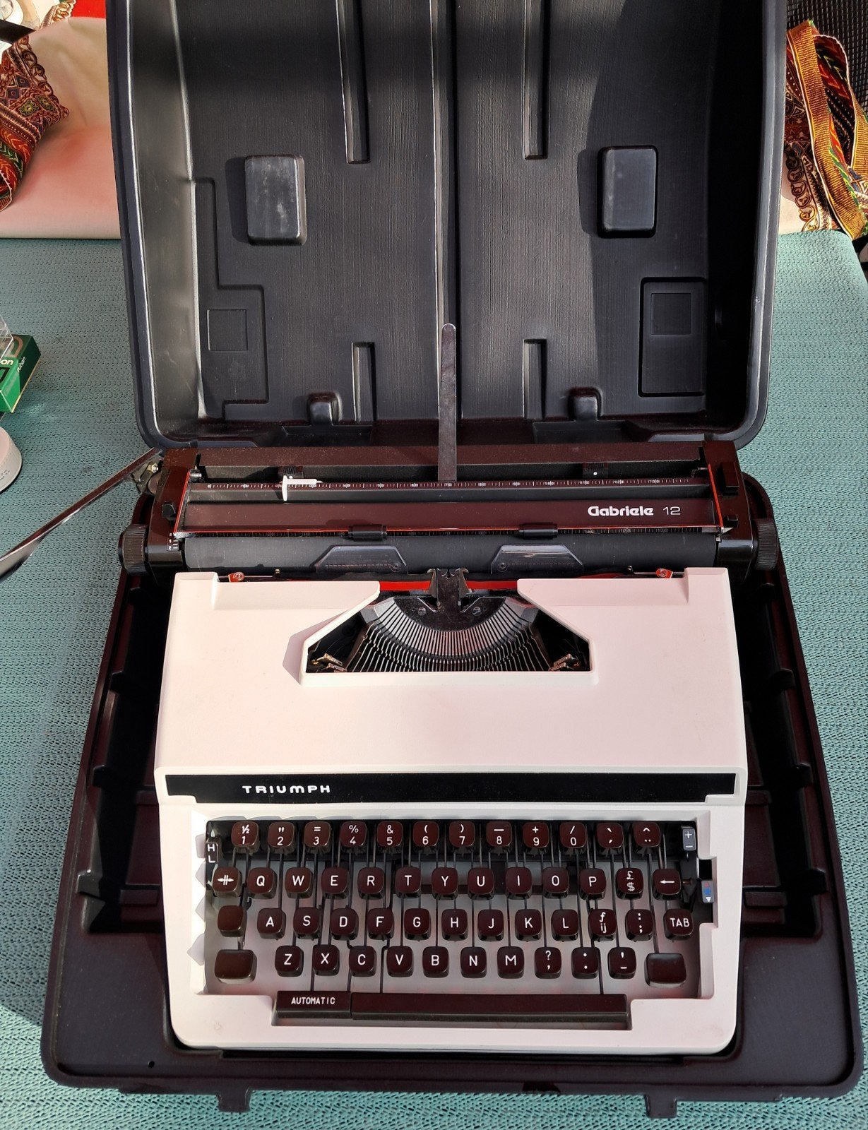 (Koffer)typemachine Triumph Gabriele 12, Ophalen, Zo goed als nieuw