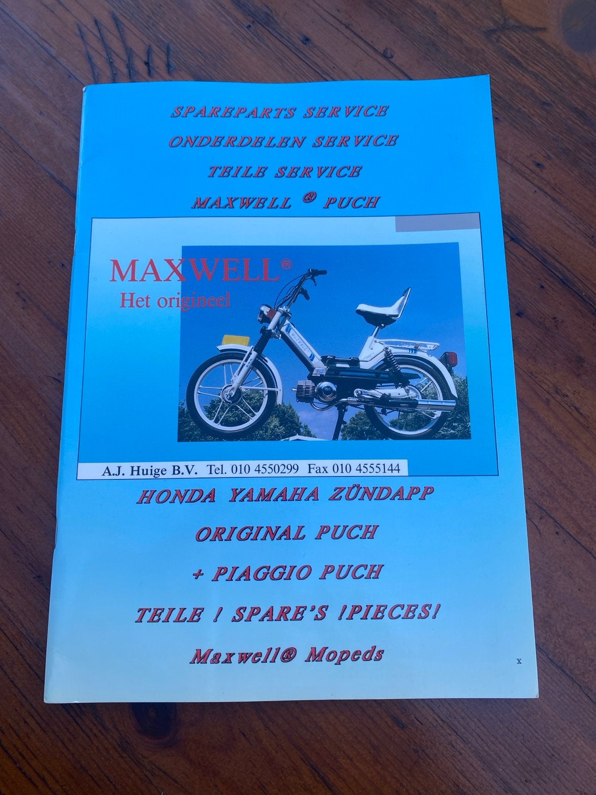 Onderdelen Service Boekje Maxwell Puch Honda Yamaha Zündapp, Ophalen of Verzenden, Gelezen, Algemeen
