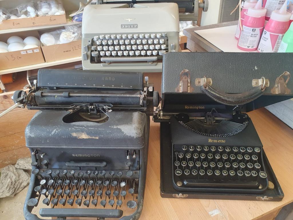 3 oude typemachines, Diversen, Typemachines, Ophalen, Gebruikt