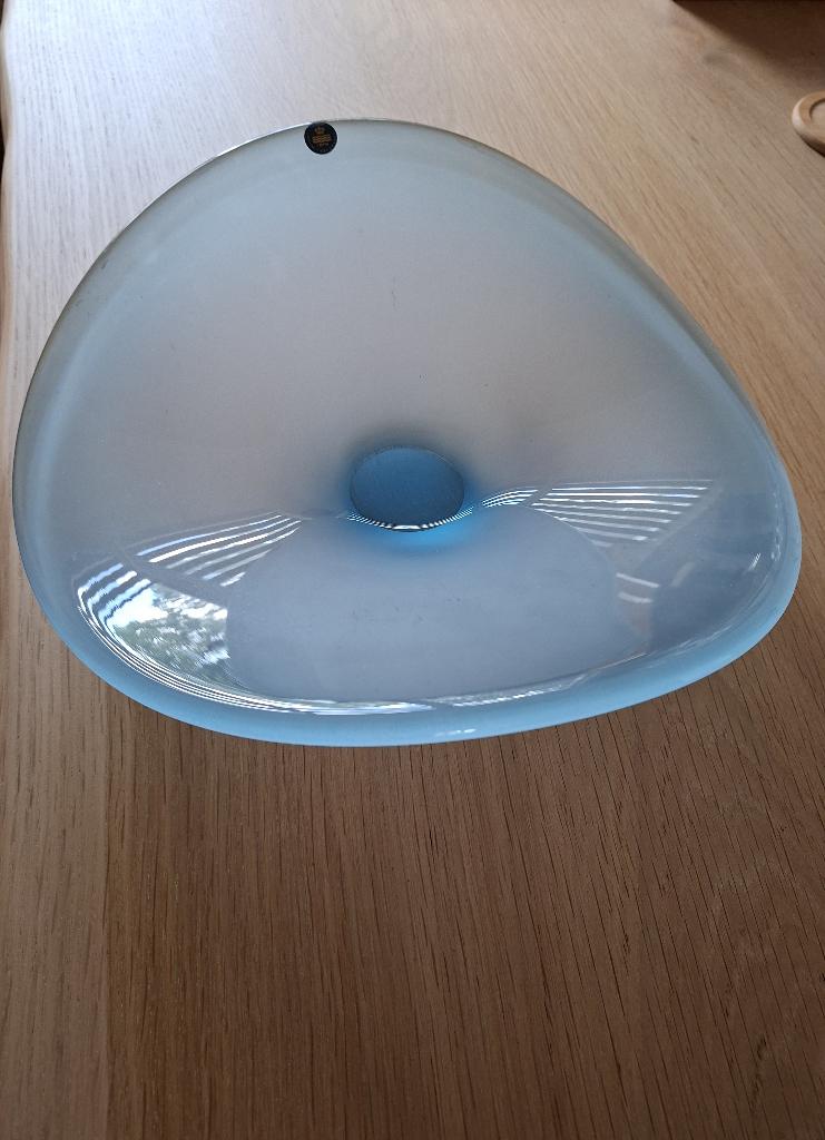 Mooie blauwtint schaal van Royal Copenhagen, Ophalen, Zo goed als nieuw, Kristal, Bord of Schaal