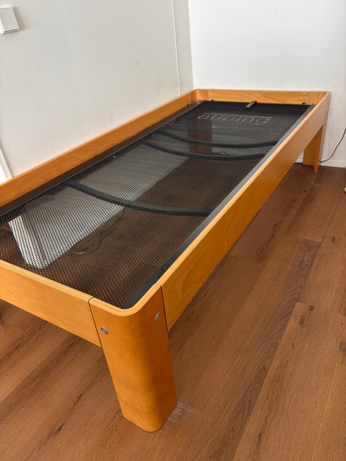 Auping bed 48 cm hoog, hoofdeinde verstelbaar, Huis en Inrichting, Slaapkamer | Bedden, Ophalen, Verstelbaar, Eenpersoons, Zo goed als nieuw