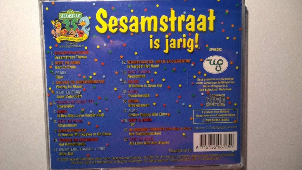 Sesamstraat - Sesamstraat Is Jarig!, 6 tot 9 jaar, Ophalen of Verzenden, Zo goed als nieuw, Muziek
